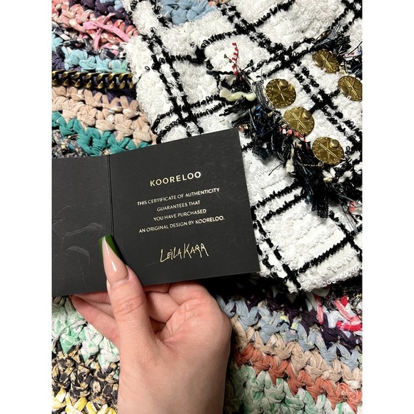 Kooreloo Mini Book Tote Paloma Black & White NWOT - Picture 7 of 7